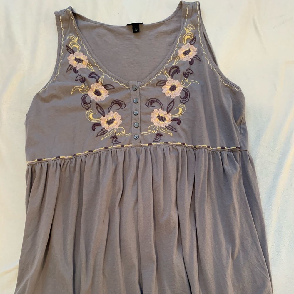 Floral flowy tank